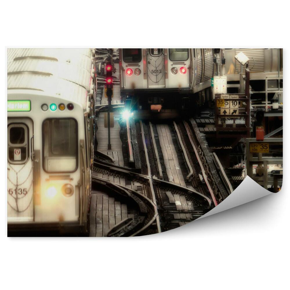 Fototapeta na zeď Vlaky lehká železniční doprava