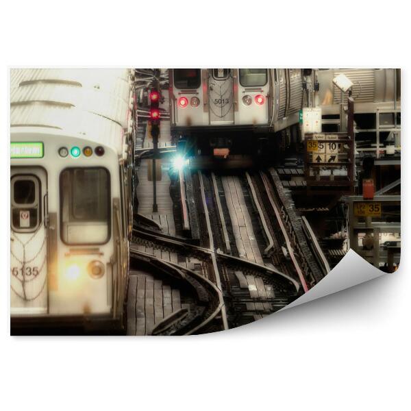 Fototapeta na zeď Vlaky lehká železniční doprava