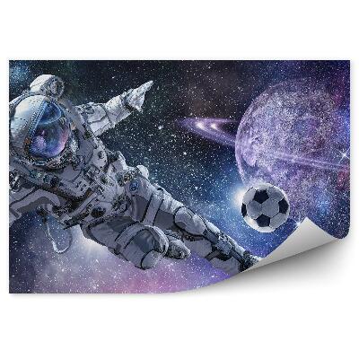 Fototapeta Astronaut fotbal Země družice nebe hvězdy