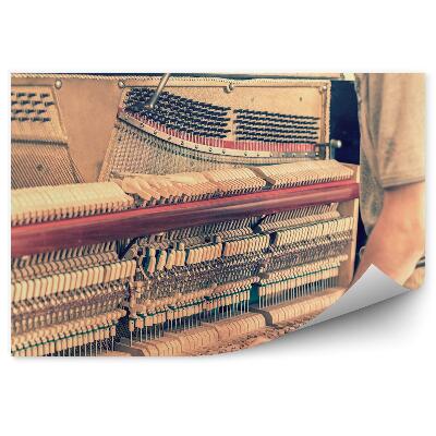 Fototapeta na zeď Oprava interiéru klavírního nástroje