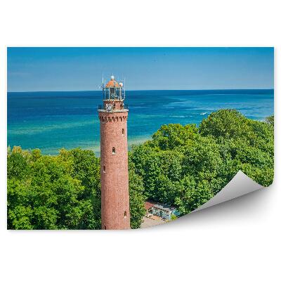 Samolepící fototapeta Maják města Hel Polsko horizont