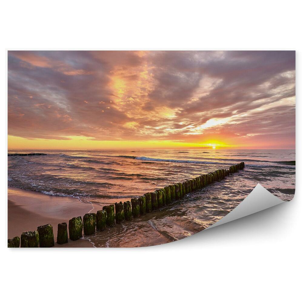 Fototapeta Drsné mořské pěny písečné mraky na obloze