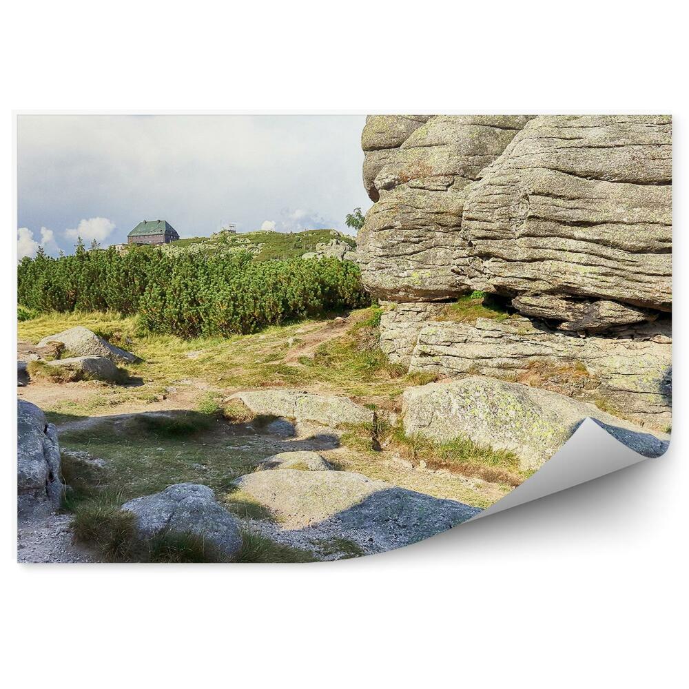 Samolepící fototapeta Příroda skály trasa Krkonoše