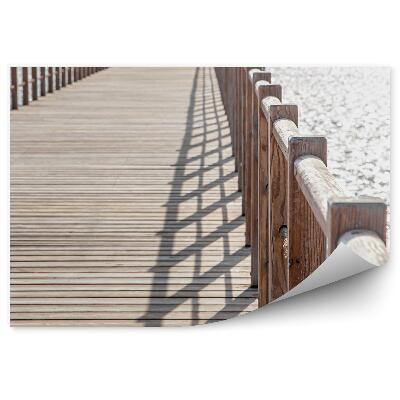 Samolepící fototapeta Dřevěné molo moře slunce voda