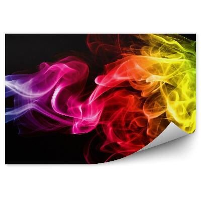 Samolepící fototapeta Starý dřevěný plot duha