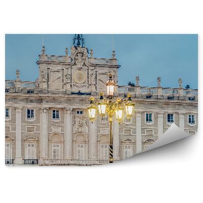 Samolepící fototapeta Palacio Royal Madrid maják soumrak