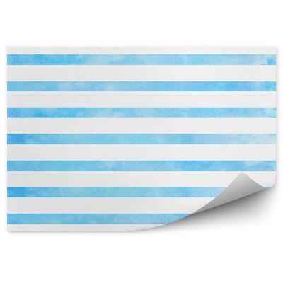 Fototapeta na zeď Bílomodré vodorovné pruhy abstraktní vzor mrak