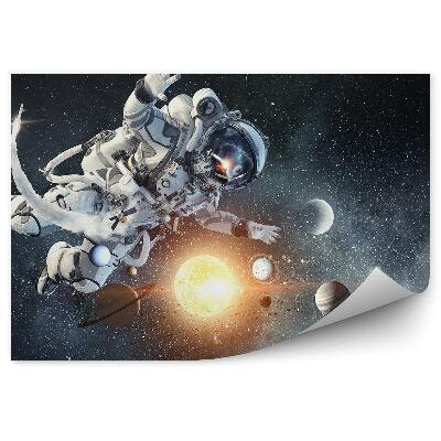Fototapeta Astronaut planeta slunce nebe hvězdy