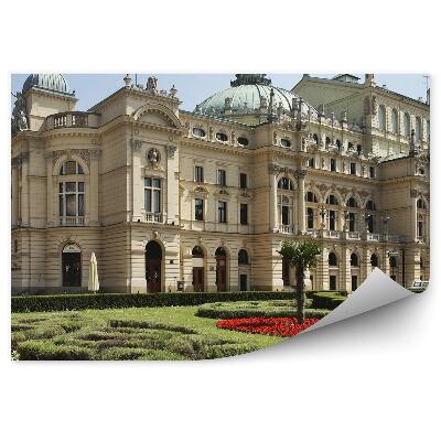 Tapeta Kostely Grodzka Krakov osvětlení trhu nebe