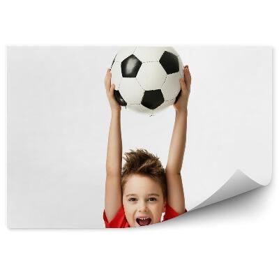 Samolepící fototapeta Malý fotbalový fanoušek