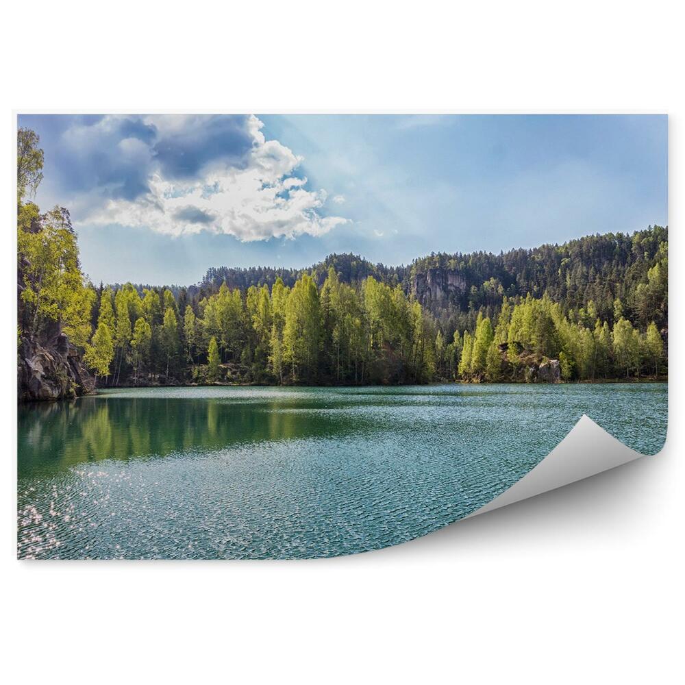Samolepící fototapeta Jezero příroda stromy krajina