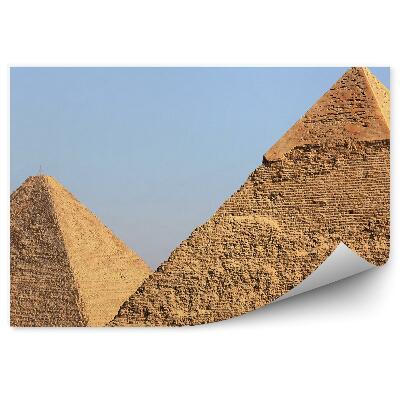 Fototapeta Pyramidy v Gíze písek modrá obloha