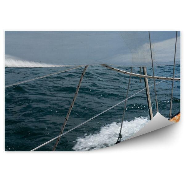 Fototapeta na zeď Detailní záběr plachetnice voda moře