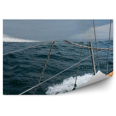 Fototapeta na zeď Detailní záběr plachetnice voda moře