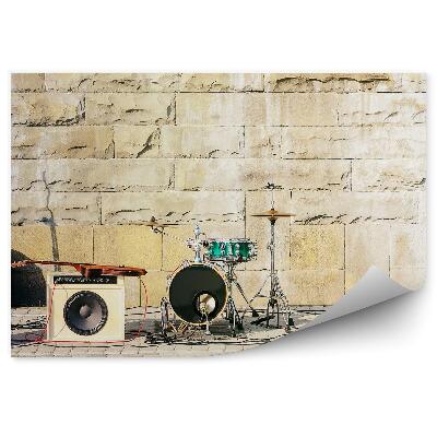 Fototapeta na zeď Hudební nástroje bicí kytara