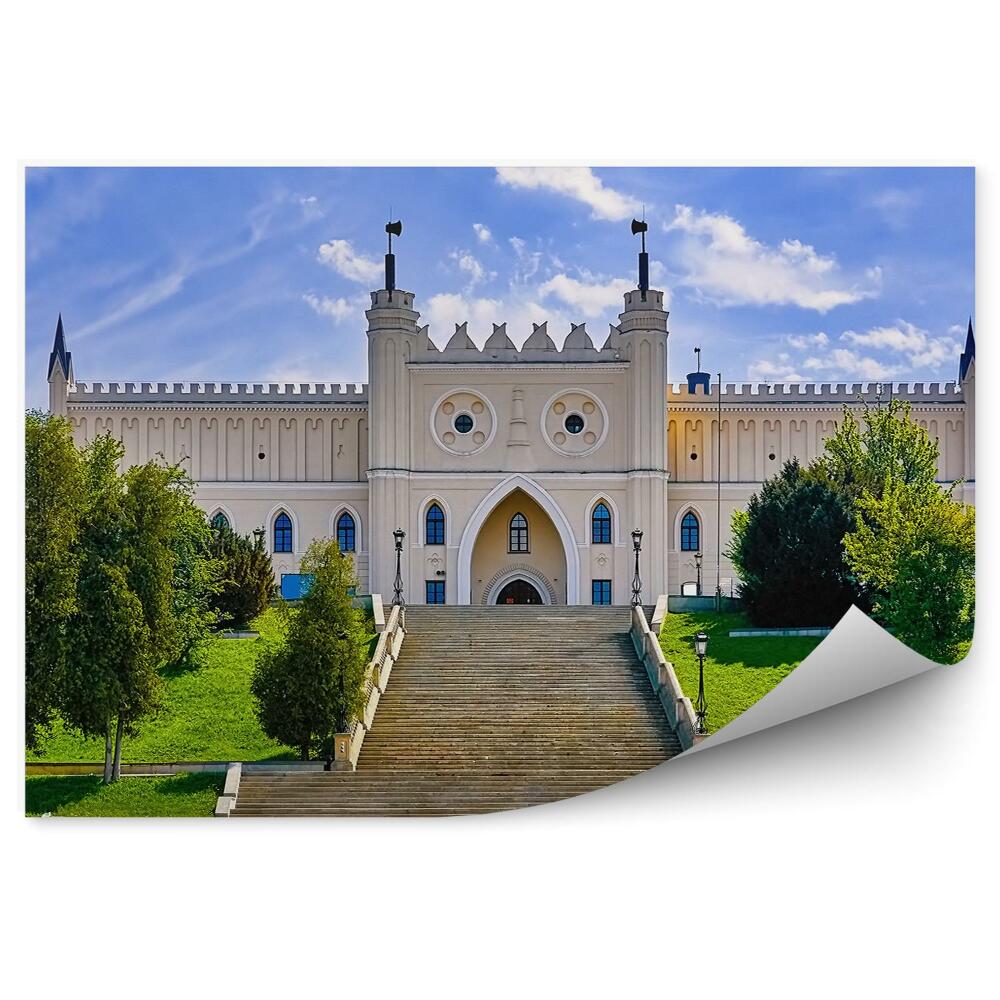 Fototapeta Hlavní brána hradu Lublin vstupní schodiště