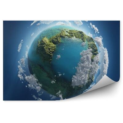 Fototapeta Planeta Země vesmír hvězdy světla galaxie kontinenty