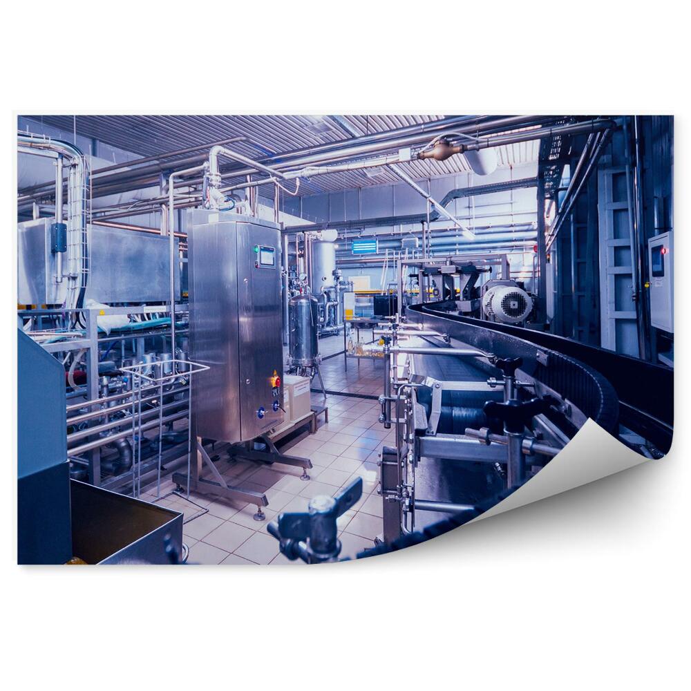 Samolepící fototapeta Výrobní pás v továrně