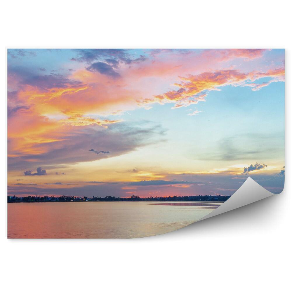 Fototapeta Barevné nebe západ slunce voda