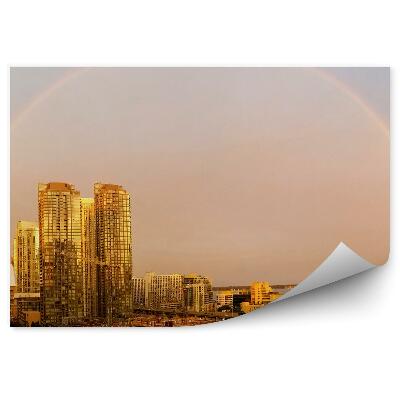 Samolepící fototapeta Duha ostrov Phuket zelené skály jezero nebe mraky