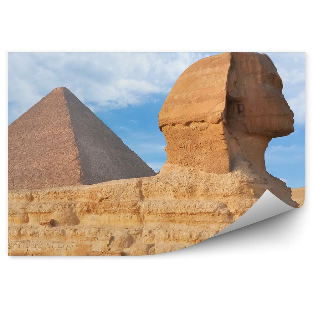 Fototapeta Velká sfinga Cheopsova pyramida Egypt