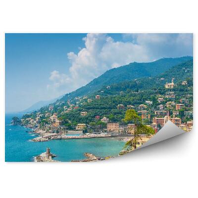 Fototapeta na zeď Pobřeží Itálie město kopce voda