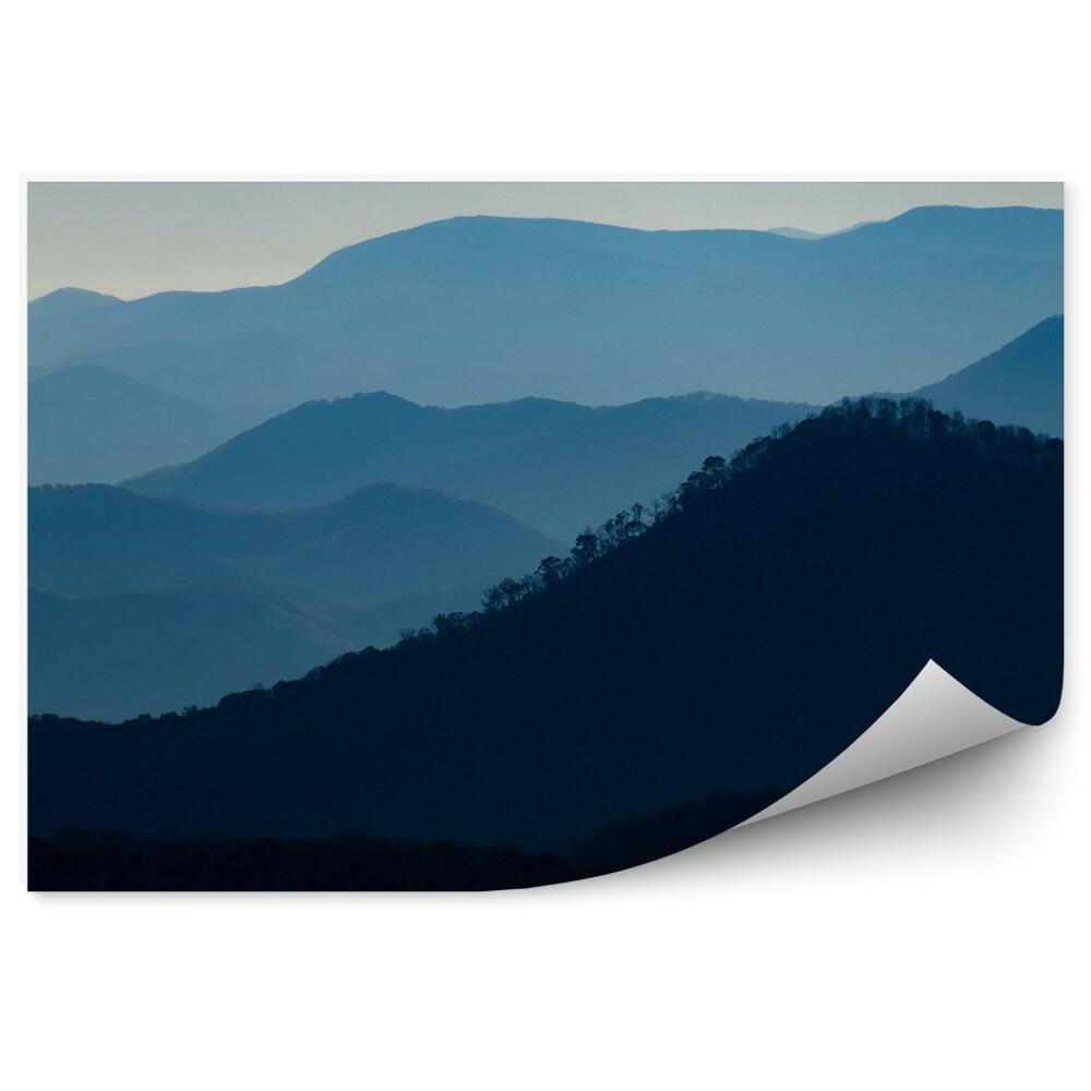 Fototapeta Mlžný pohled stíny hor