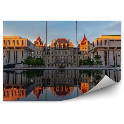 Tapeta na zeď Capitol řeka nebe západ slunce New York