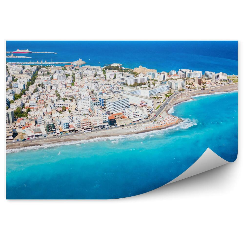 Fototapeta Ostrov Rhodos Řecko pláž turistika modrá