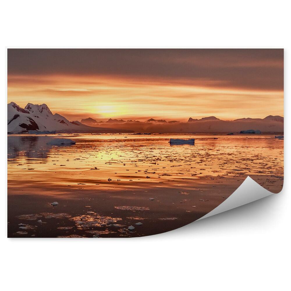 Fototapeta Rybář jezero Murray západ slunce stromy