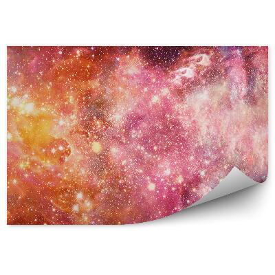 Fototapeta na zeď Fialová bílá galaxie mlhovina hvězdy nebe abstraktní