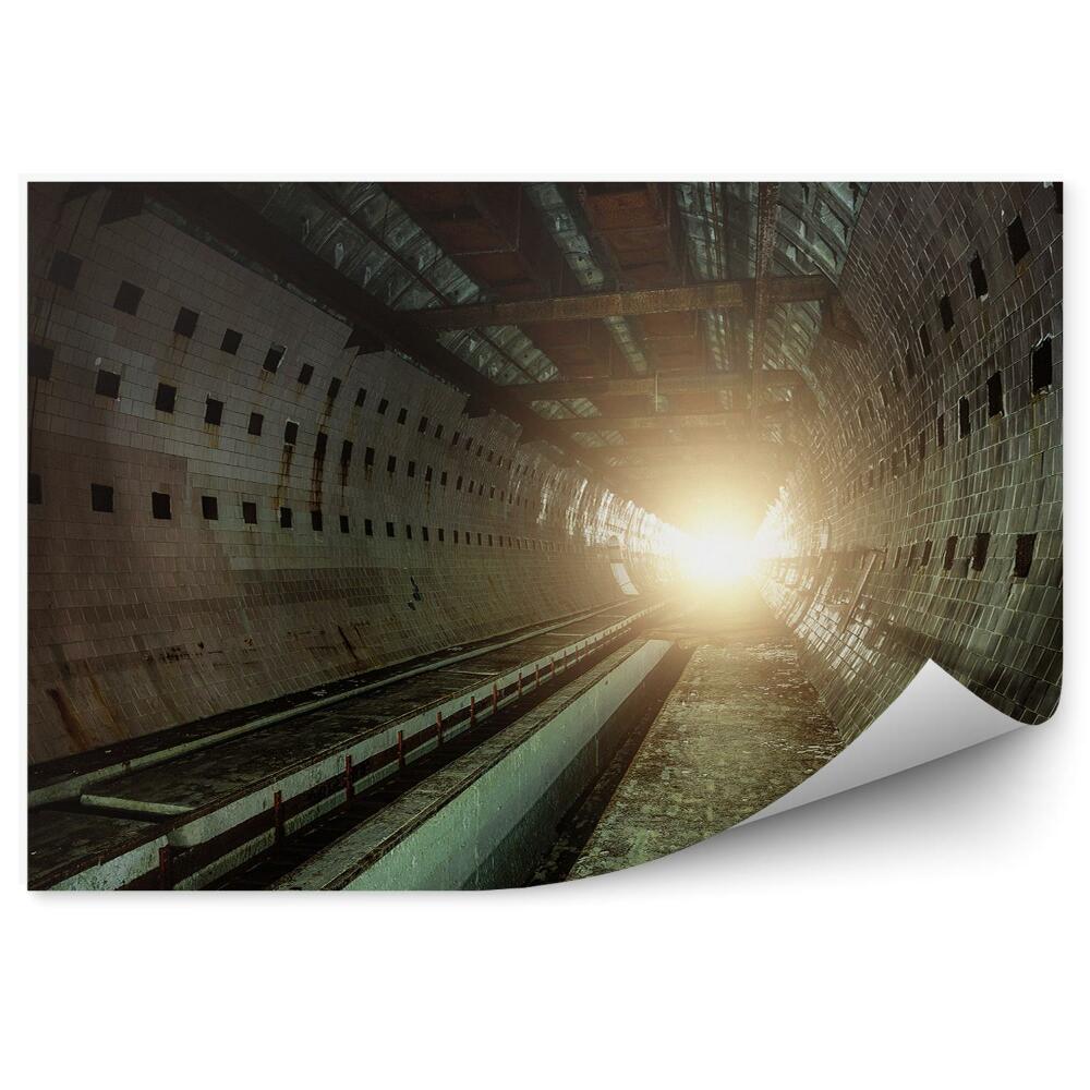 Fototapeta Podzemní tunel grunge světlo