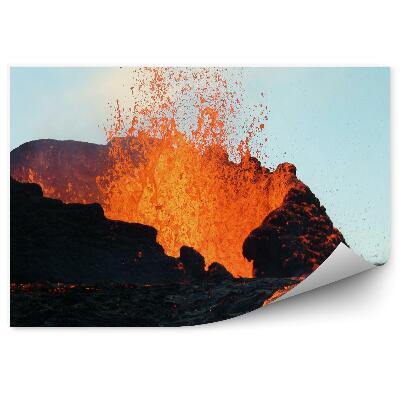 Fototapeta Sopka Tungurahua láva obloha