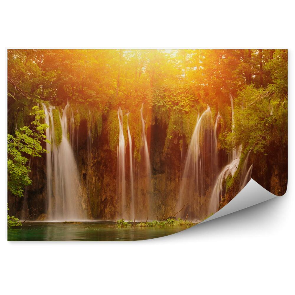 Fototapeta Vodopády v národním parku Chorvatska