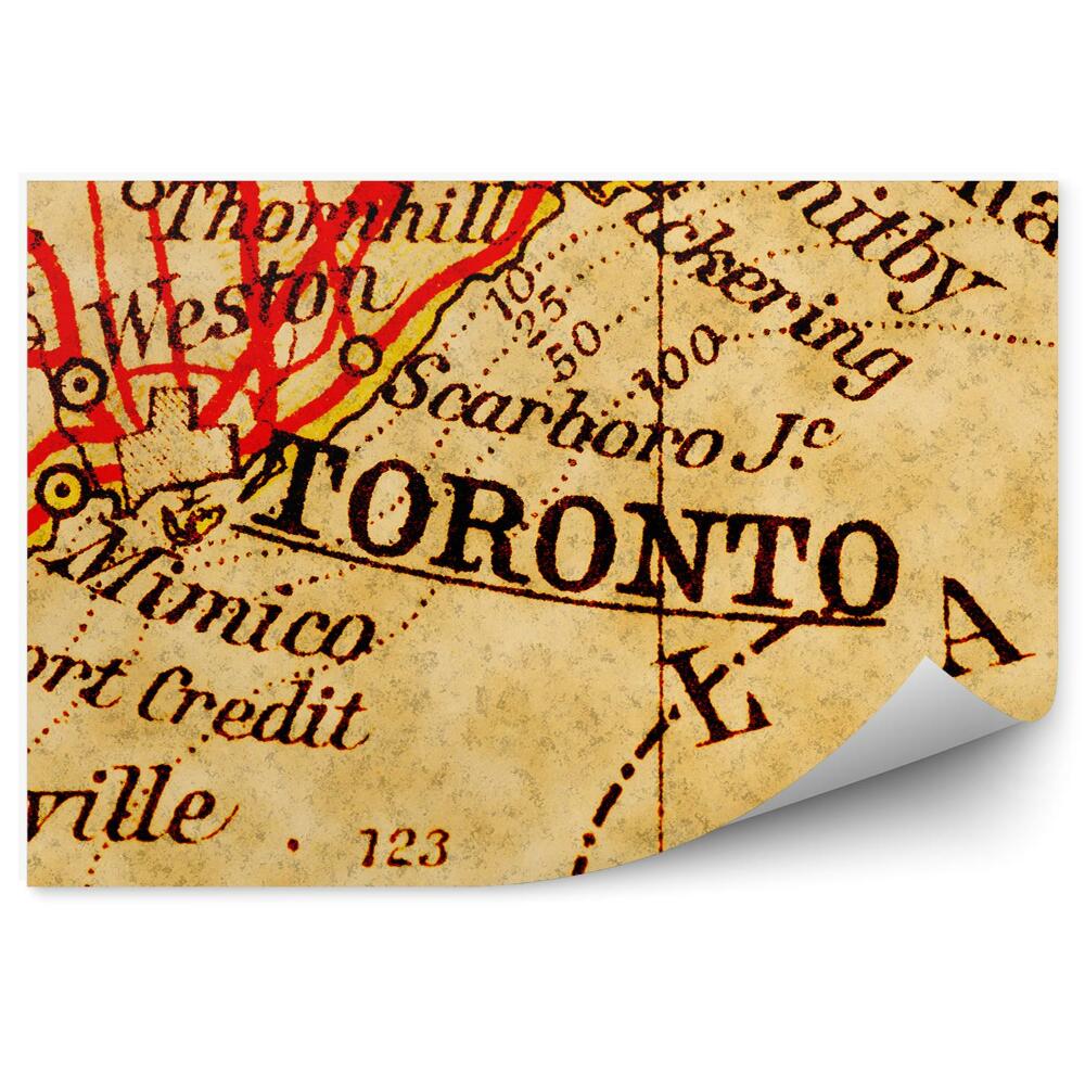 Fototapeta Stará mapa Toronta