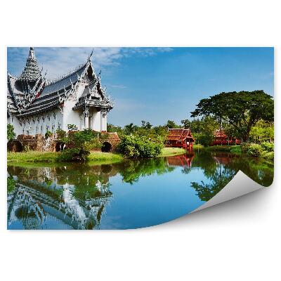 Samolepící fototapeta Jezero bílý palác odraz vody příroda