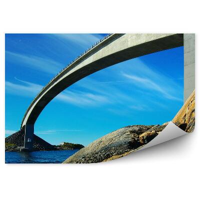 Fototapeta Krajina Norsko most silnice skály perspektiva