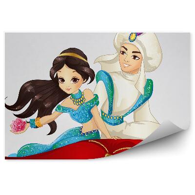 Fototapeta na zeď Létající koberec chlapec a dívka třpytivé kostýmy