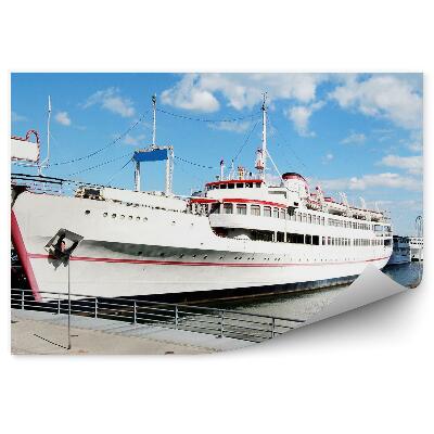 Samolepící fototapeta Bílá loď přístav Kanada voda