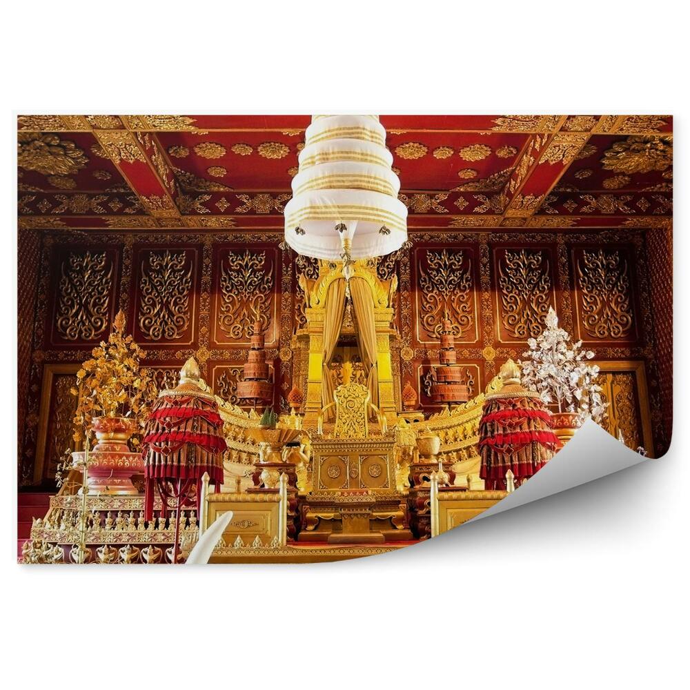 Samolepící fototapeta Interiér palác dekorace zlatá červená kultura