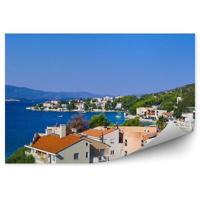 Fototapeta na zeď Město voda vegetace ostrovy domy