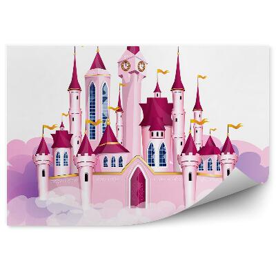 Fototapeta na zeď Růžový mrak hrad pro dívku