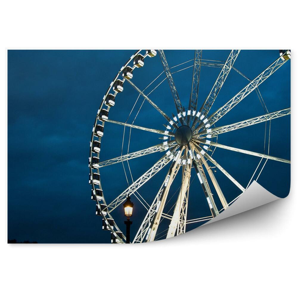 Tapeta na zeď Paříž Trocadero stromy ulice auta budovy