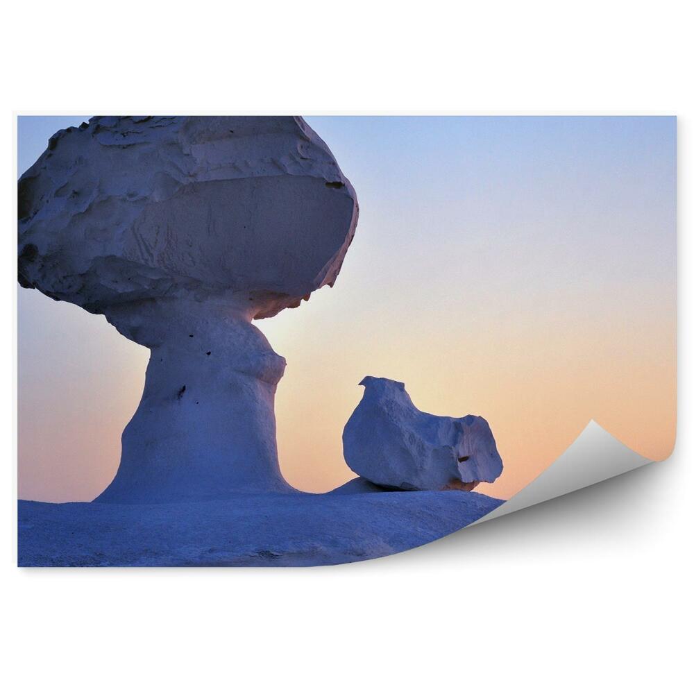 Fototapeta na zeď Bílá pouštní krajina Egypt západ slunce