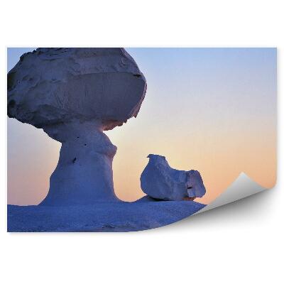 Fototapeta na zeď Bílá pouštní krajina Egypt západ slunce