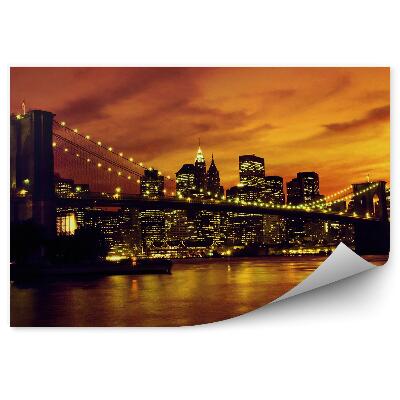 Samolepící fototapeta Západ slunce nad Manhattanem