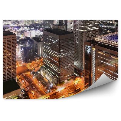 Samolepící tapeta Socha Svobody hora sníh záliv visutý most Tokio