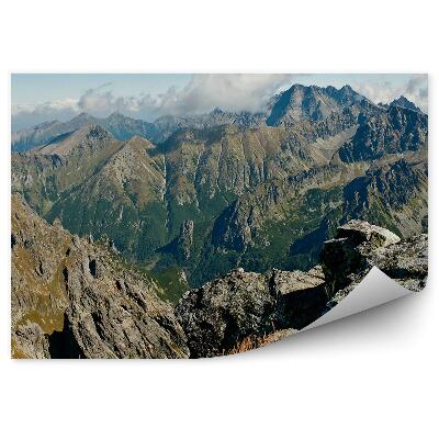 Samolepící fototapeta Tatry Kriváň obloha mraky