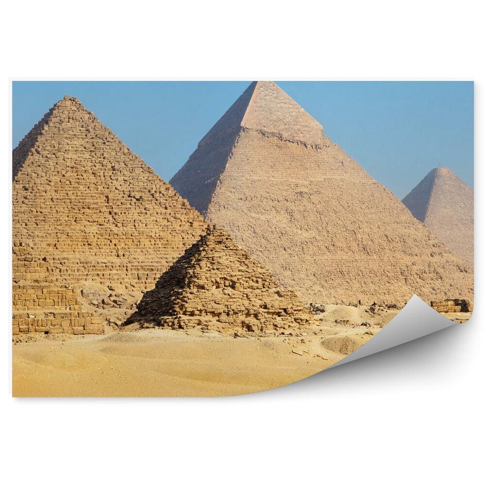 Fototapeta na zeď Pyramidy Káhira Egypt pouštní písek cestovatelé