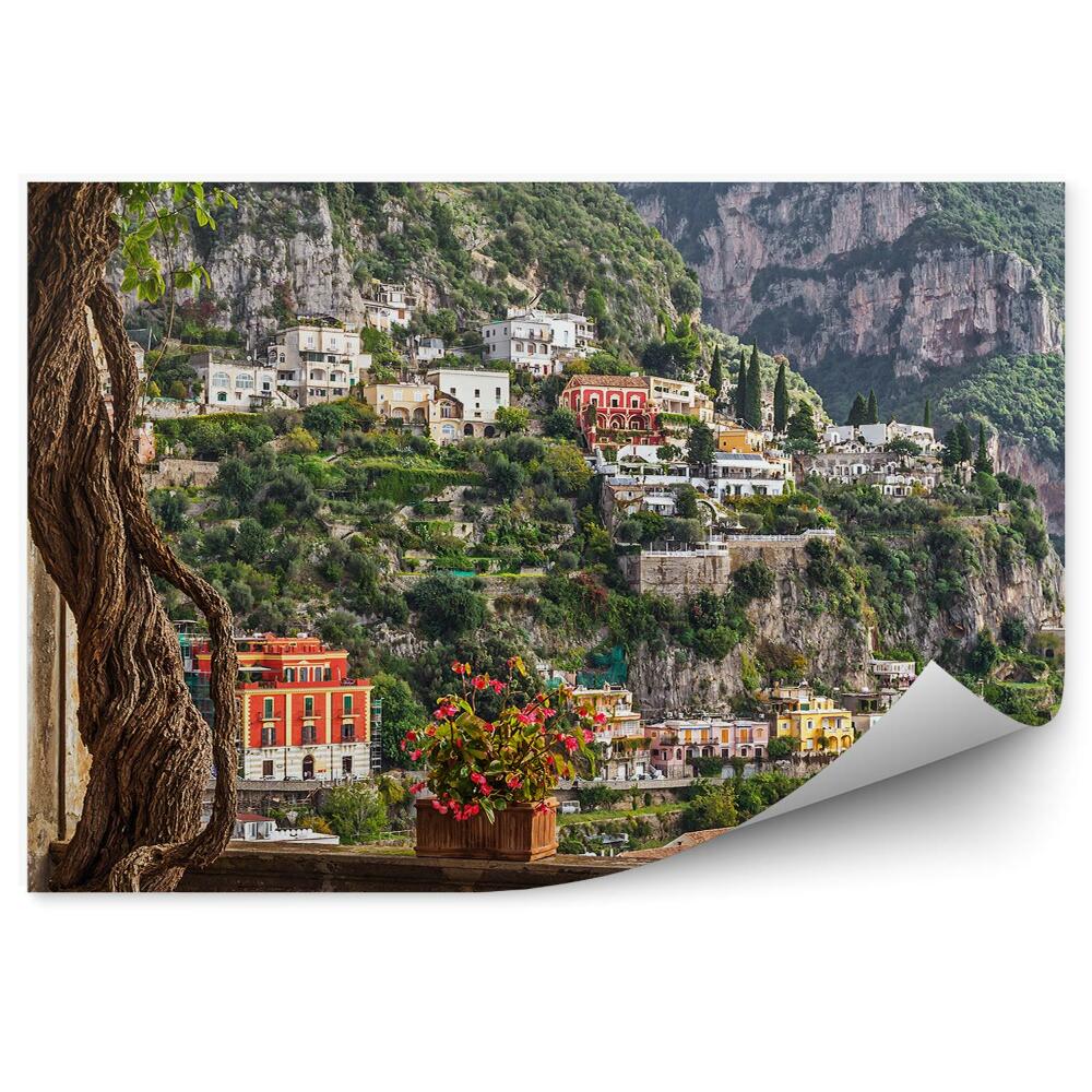 Fototapeta na zeď Rustikální interiér pohled na kopec budovy